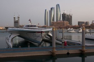The Boat while stopping in Abu Dhabi