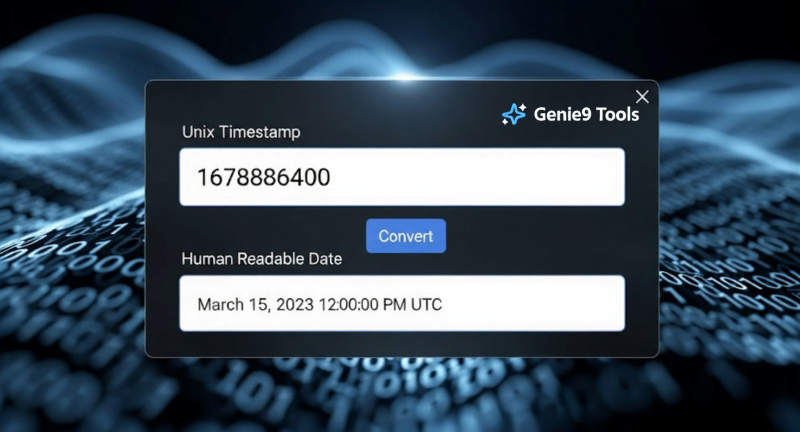 Unix Timestamp Converter with Genie9 Tools