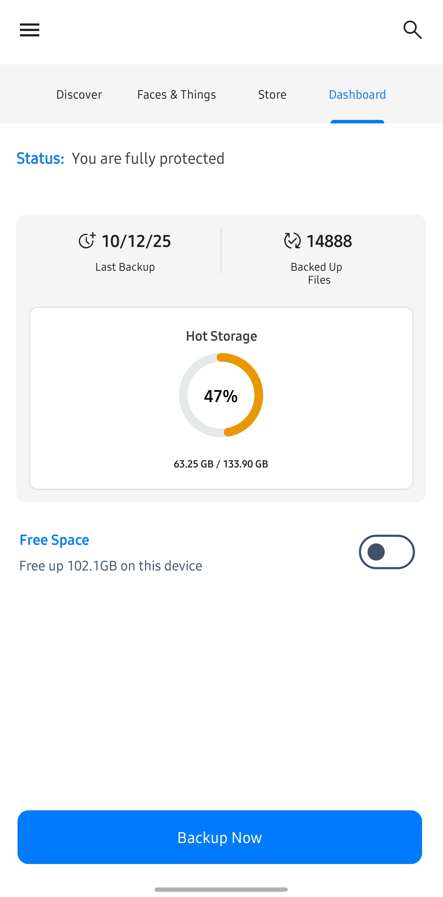 BigMIND Android App - Dashboard