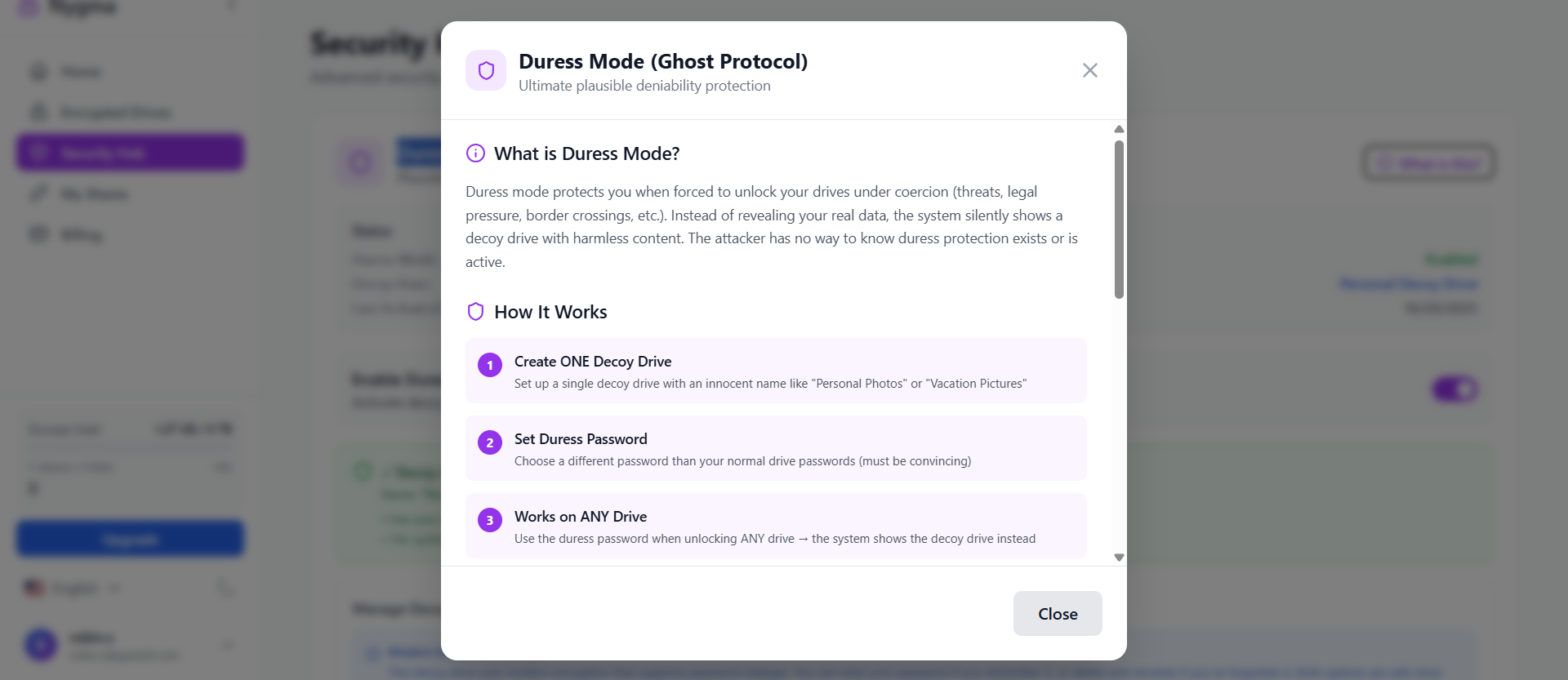 Duress Mode (Ghost Protocol) Explanation