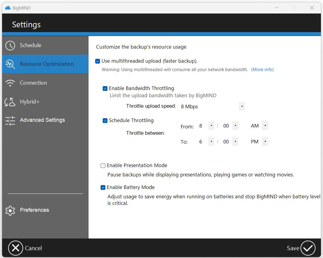Resource Optimization