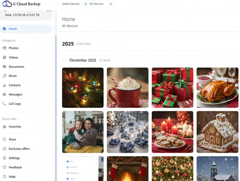 G Cloud Web Console - Home