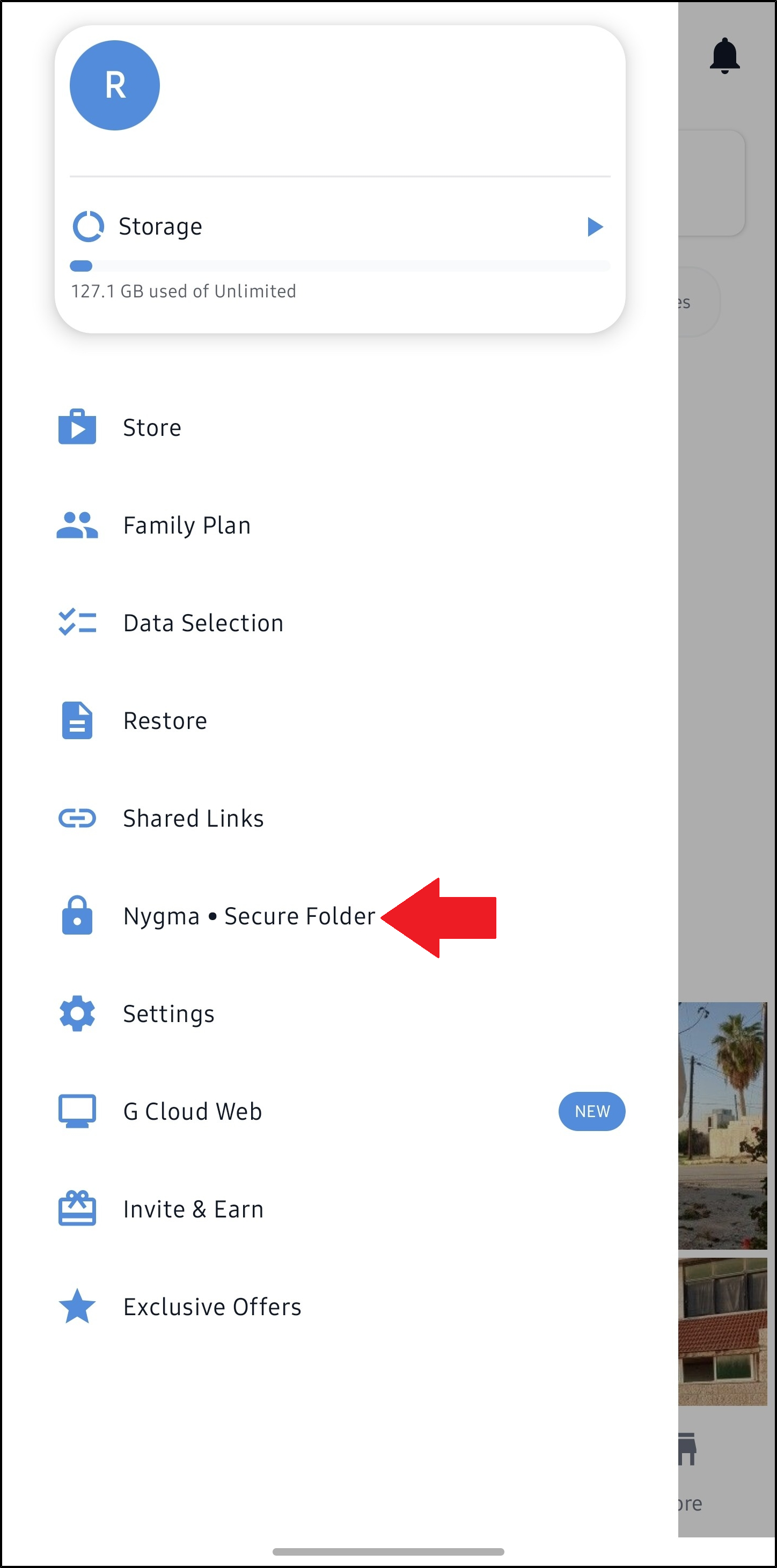 Nygma-Secure-Folder-option