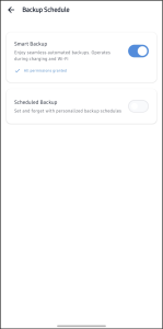 Backup-Schedule-screen
