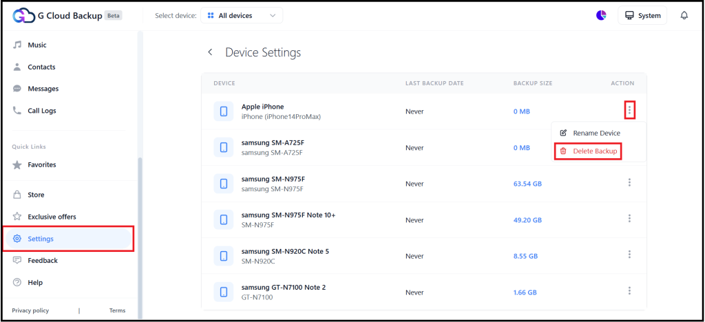 Delete-Backup-option